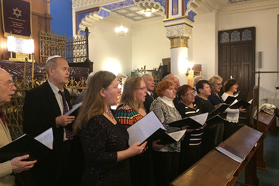 Treffen mit der Jüdischen Gemeinde von Leipzig in der Synagoge